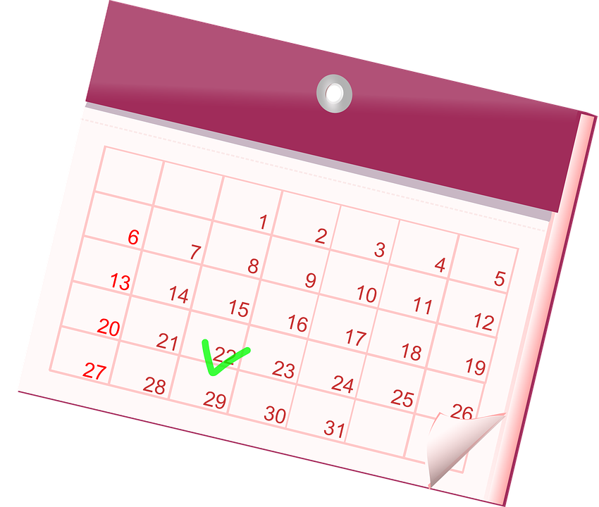 calendrier des règles