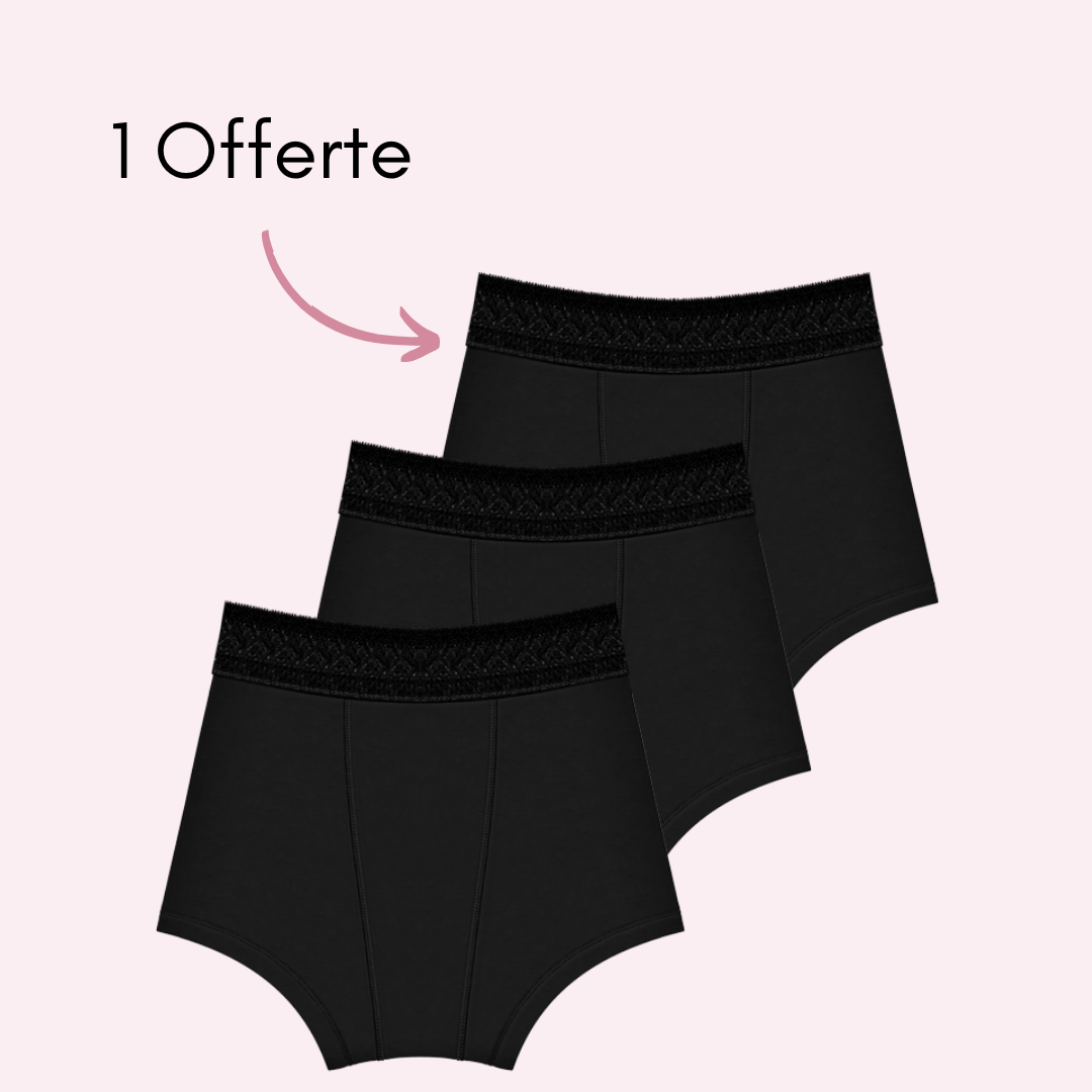 Boxer menstruel alexia pack x3
