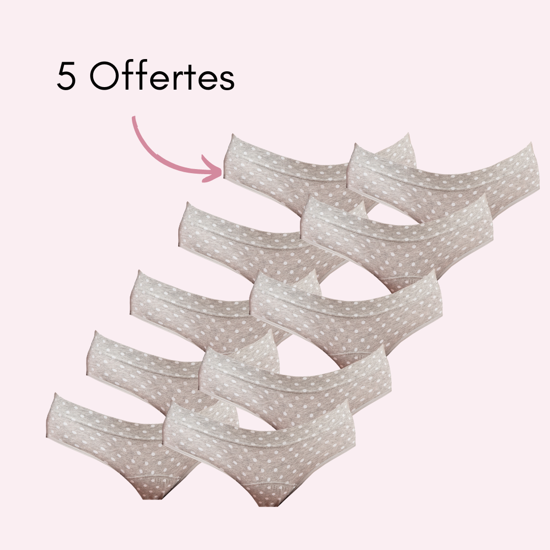 Culotte menstruelle ados Apolline pack x10