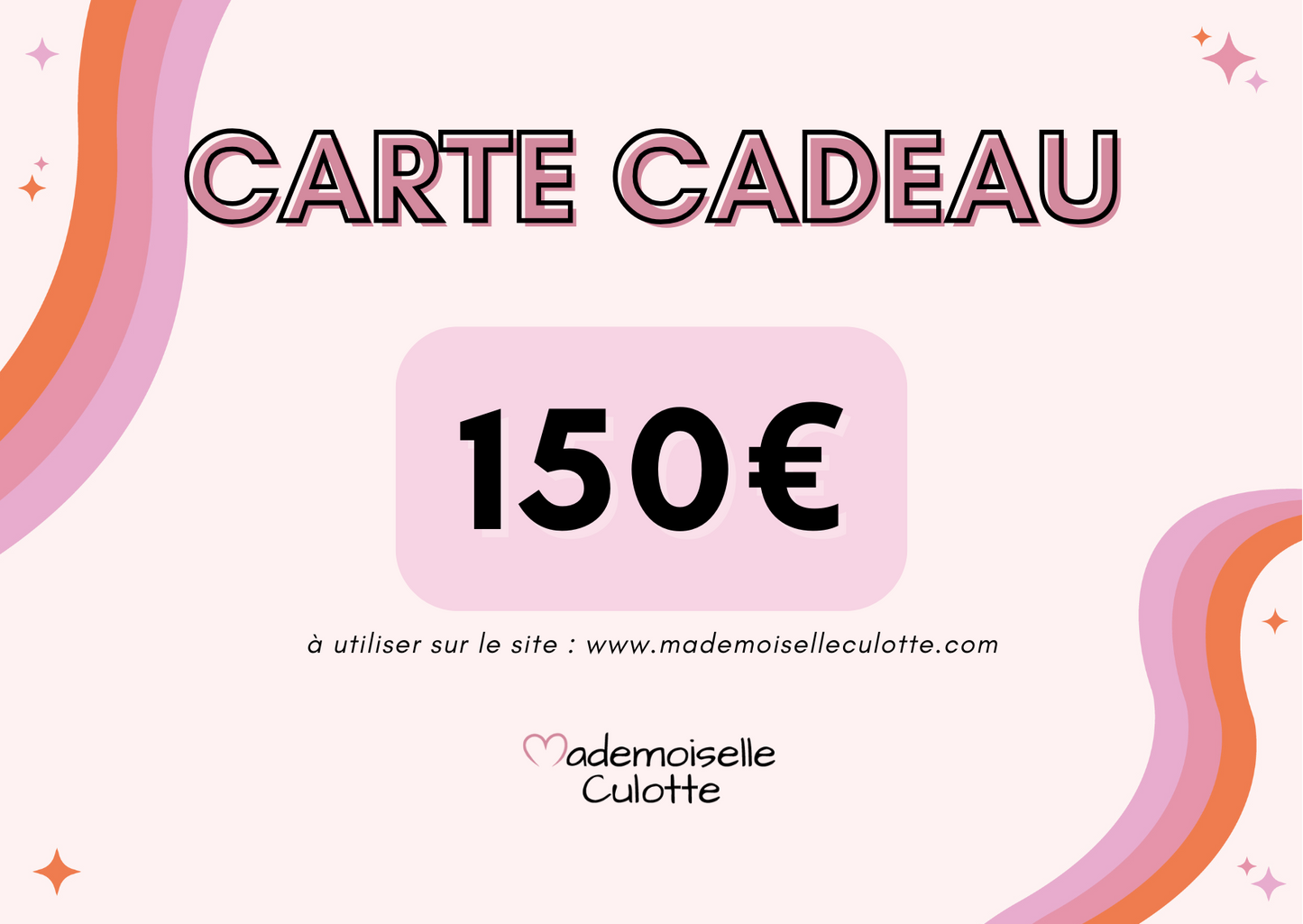 Carte cadeau 150€