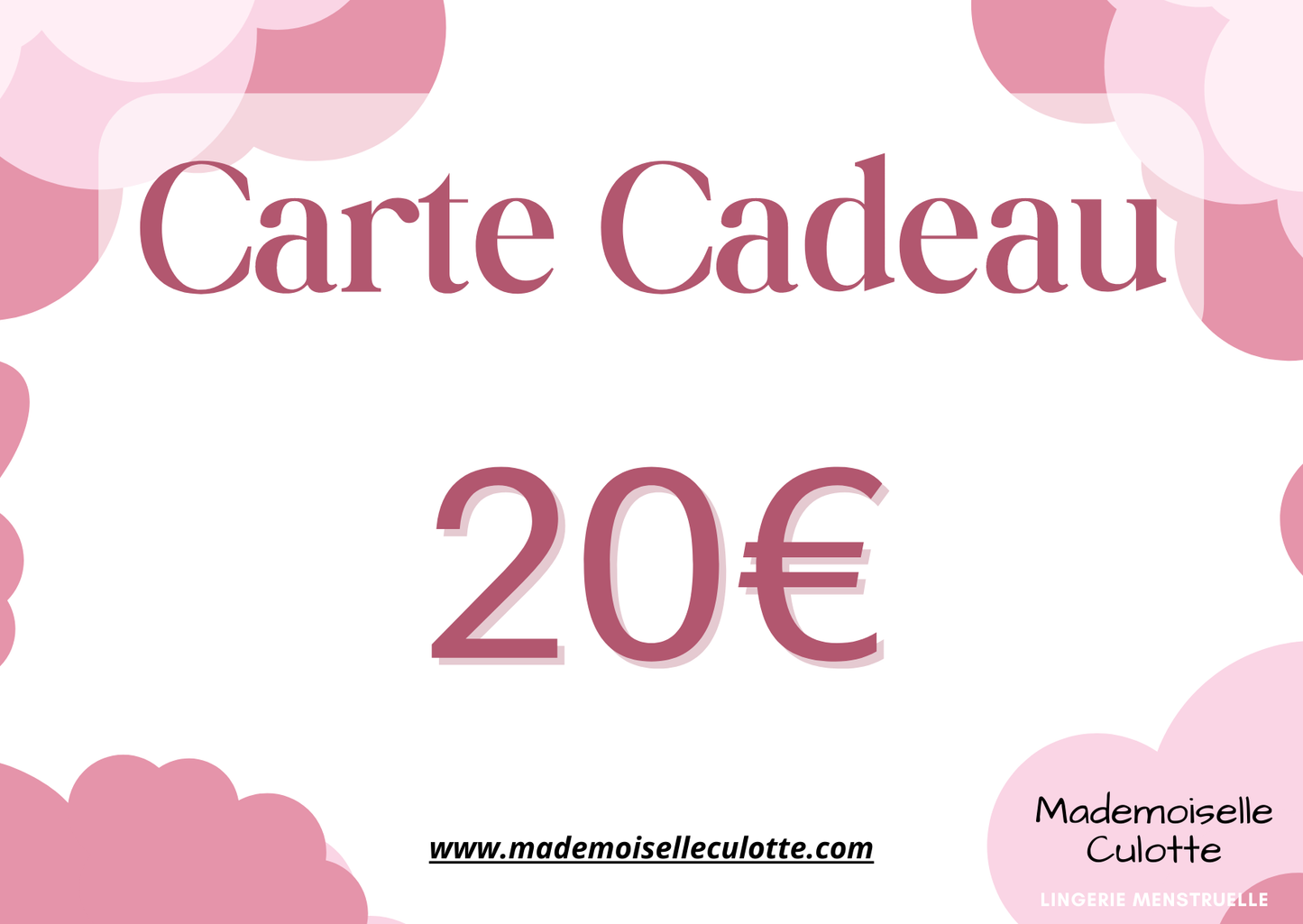 carte cadeau 20€