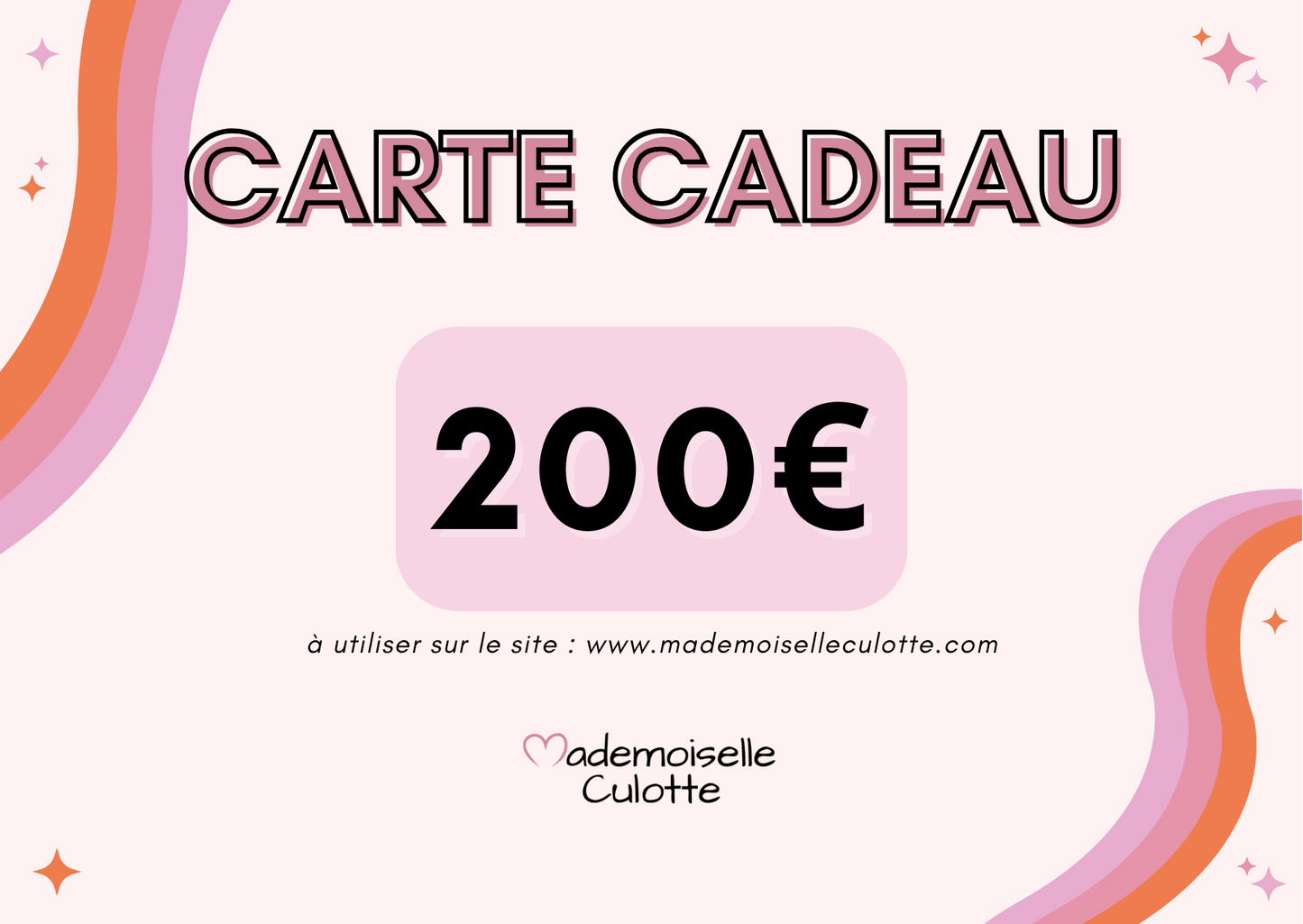 Carte cadeau 200€