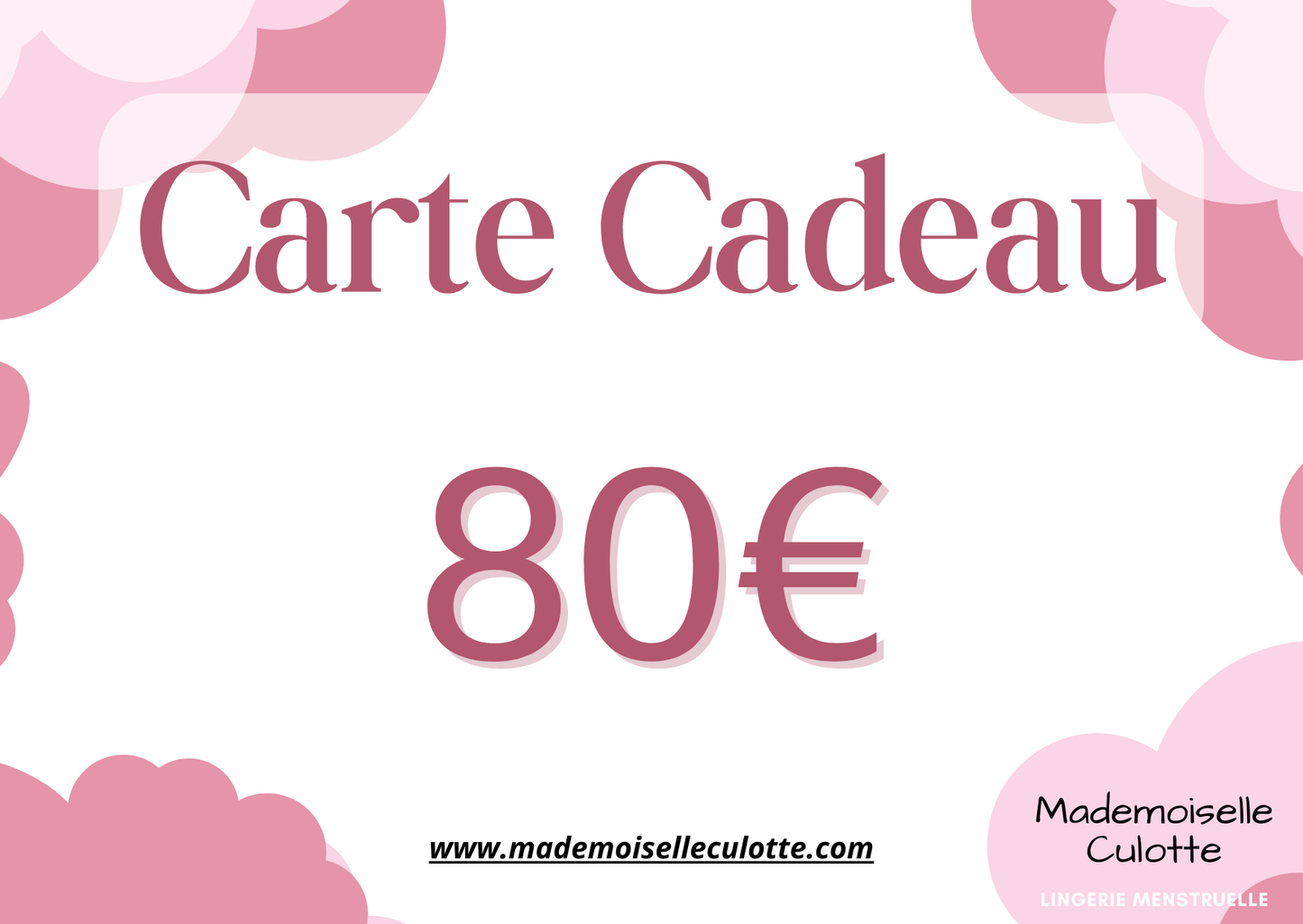 carte cadeau 80€