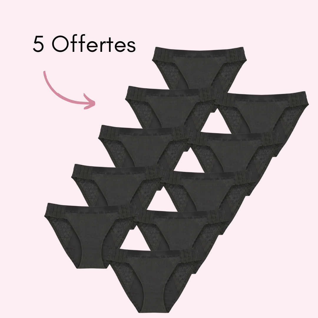 Culotte Menstruelle Ados Respirante Détachable Claire