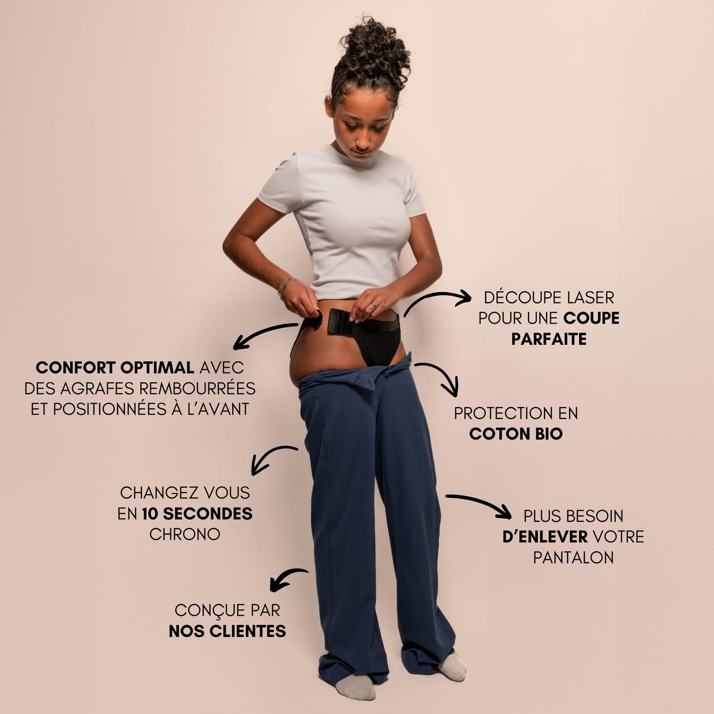 Culotte menstruelle détachable ados avantages