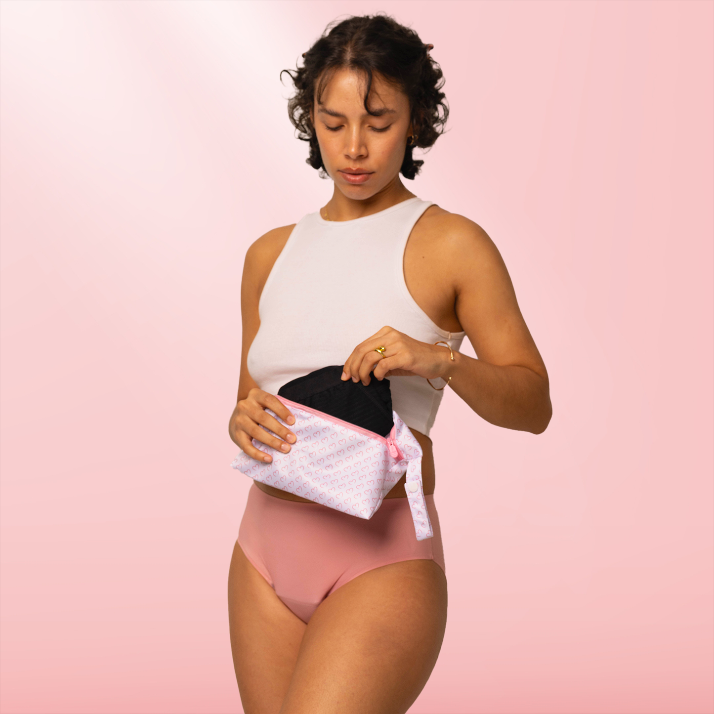 Pochette imperméable coeur (grande taille)