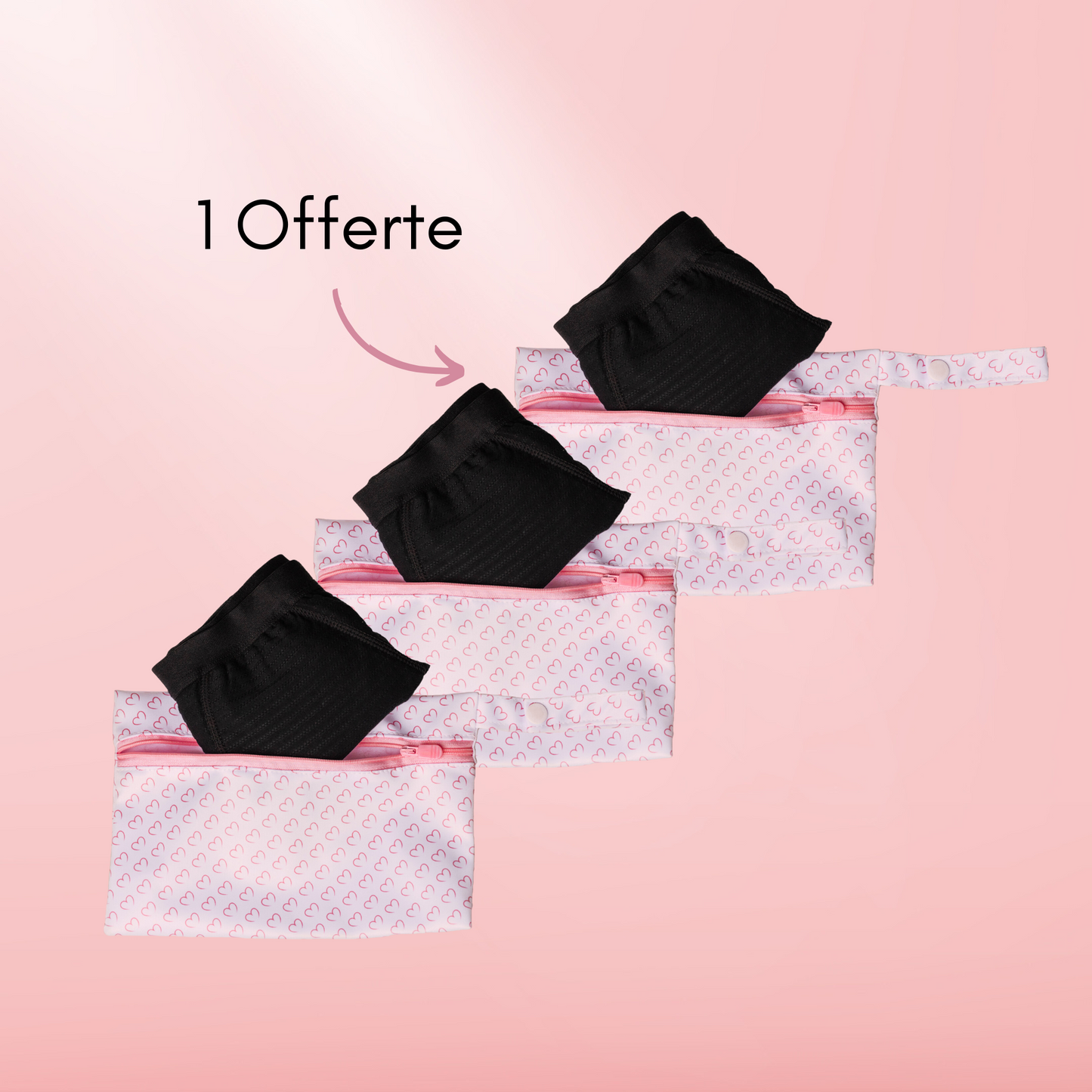 Pochette imperméable coeur (grande taille)