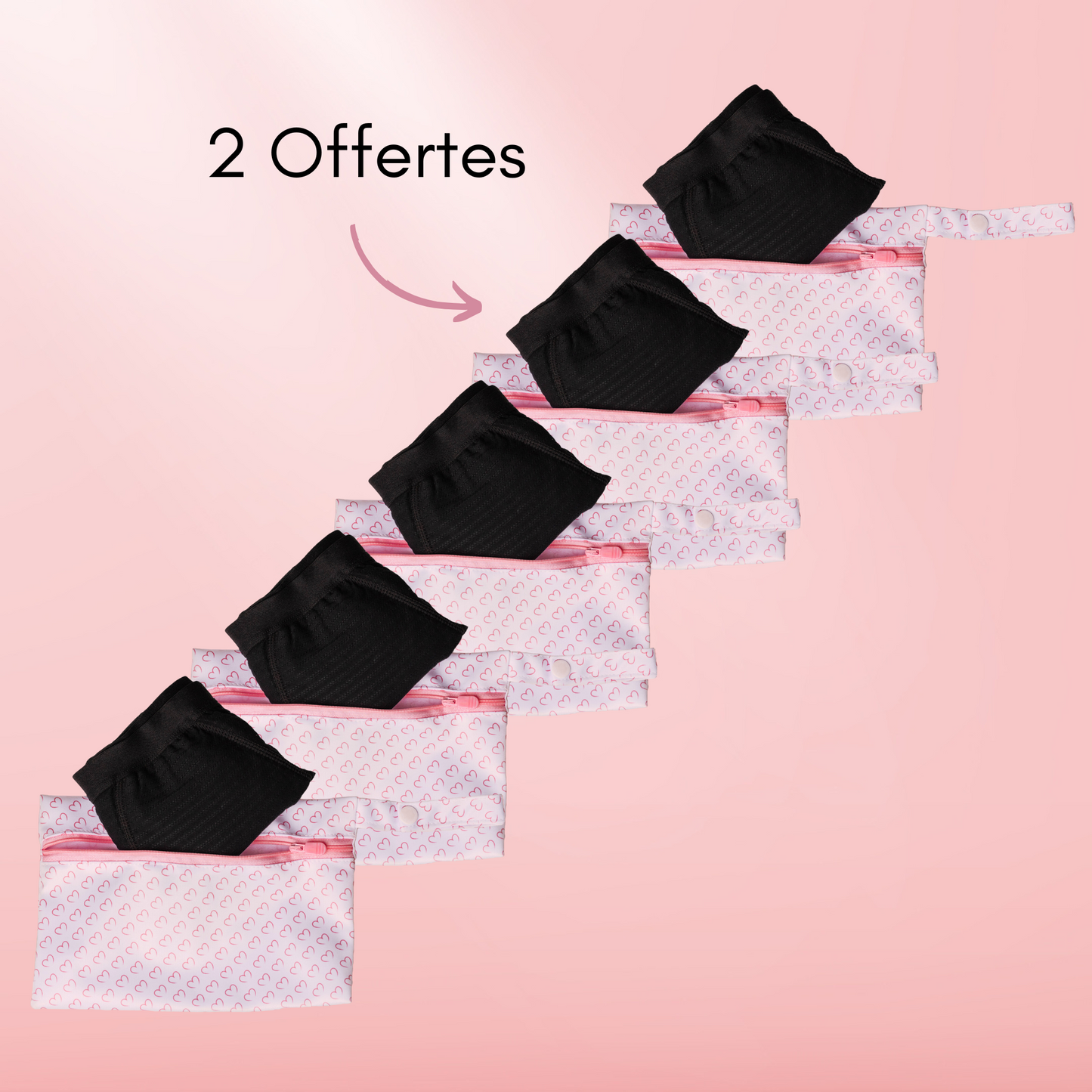 Pochette imperméable coeur (grande taille)