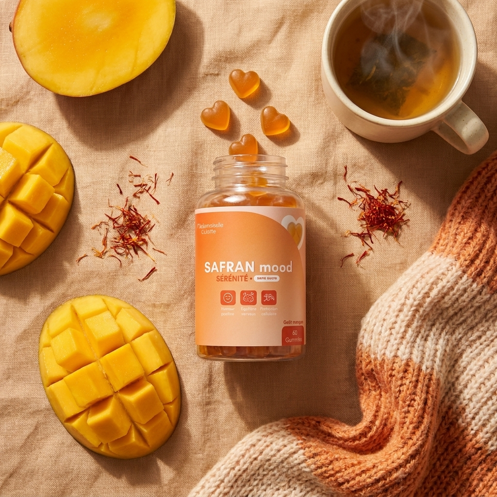 Safran Mood — flat lay mangue et safran