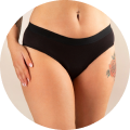 icon culotte menstruelle léa noir de face