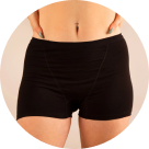 icon boxer menstruel lily noir de face