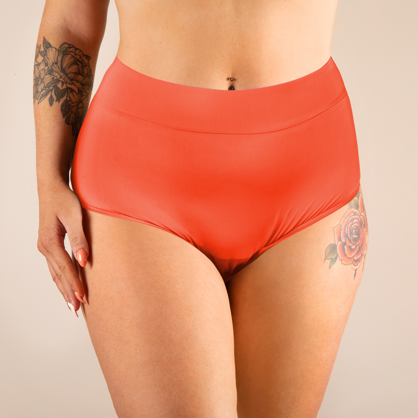 maillot de bain menstruel Eléonore orange