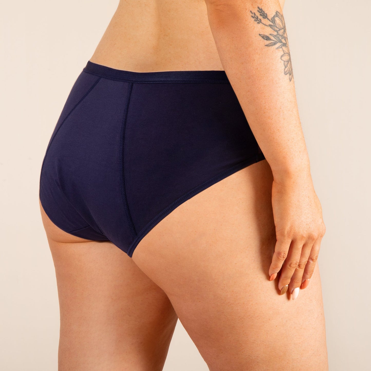 culotte menstruelle bleu navy dos