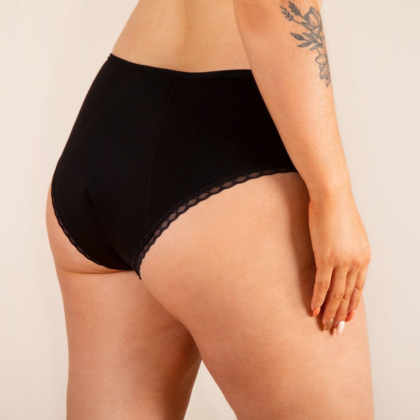 culotte menstruelle dentelle dos