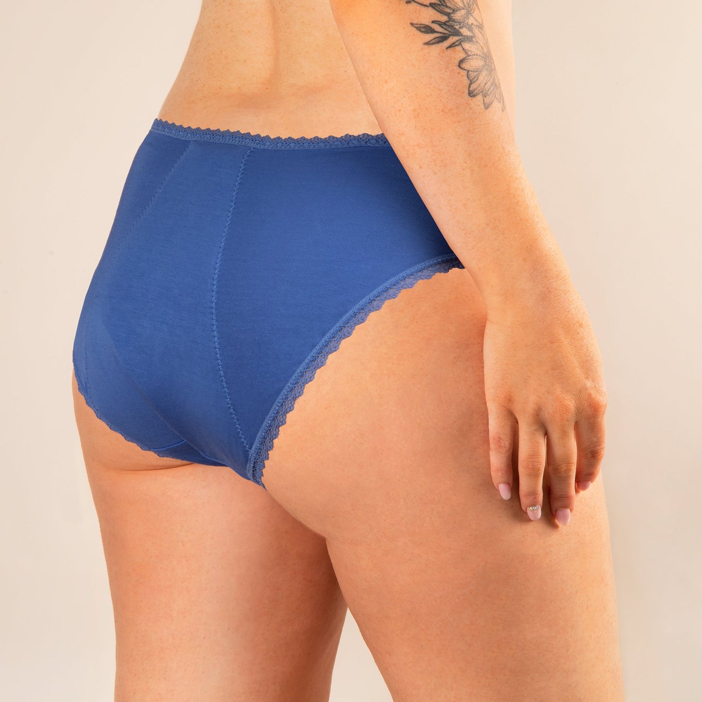 culotte menstruelle manon bleu dos