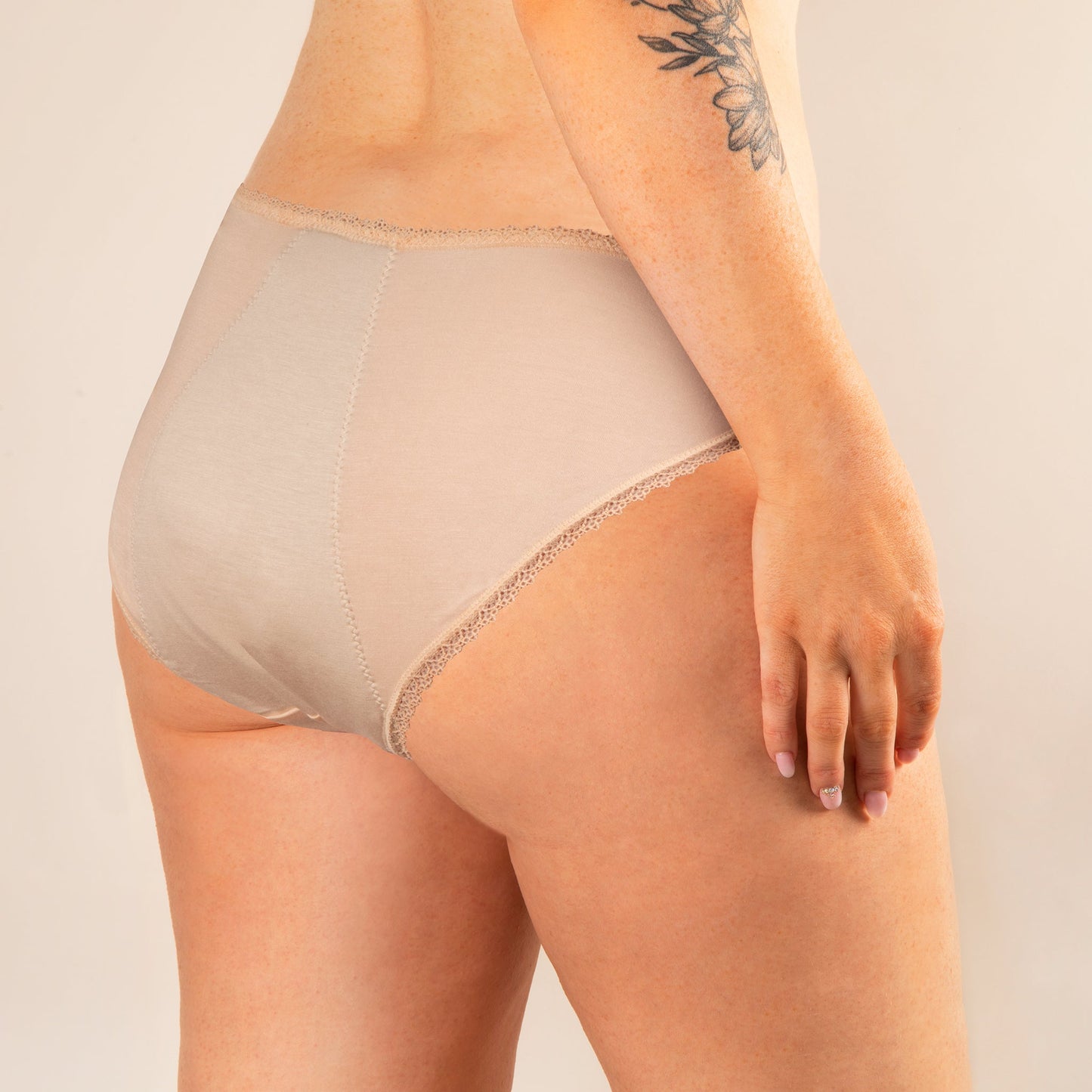 culotte menstruelle manon beige dos