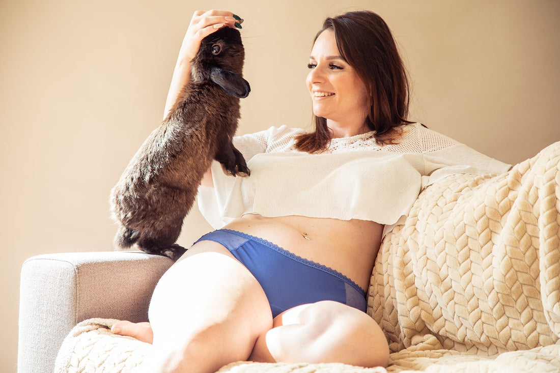 Culotte menstruelle Bleue