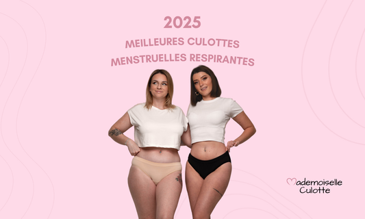 Culotte menstruelle Céleste respirante avec technologie anti-transpiration