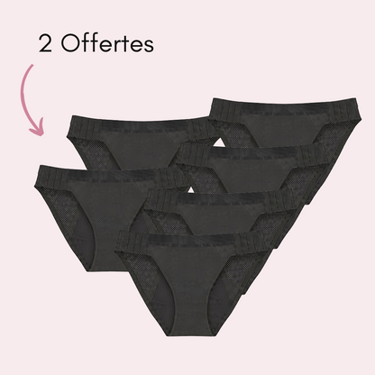 Culotte Menstruelle Respirante Détachable Claire (Nouveauté), 4 pièces + 2 offertes