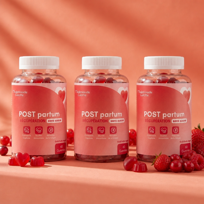 pack 3 flacons gummies post partum