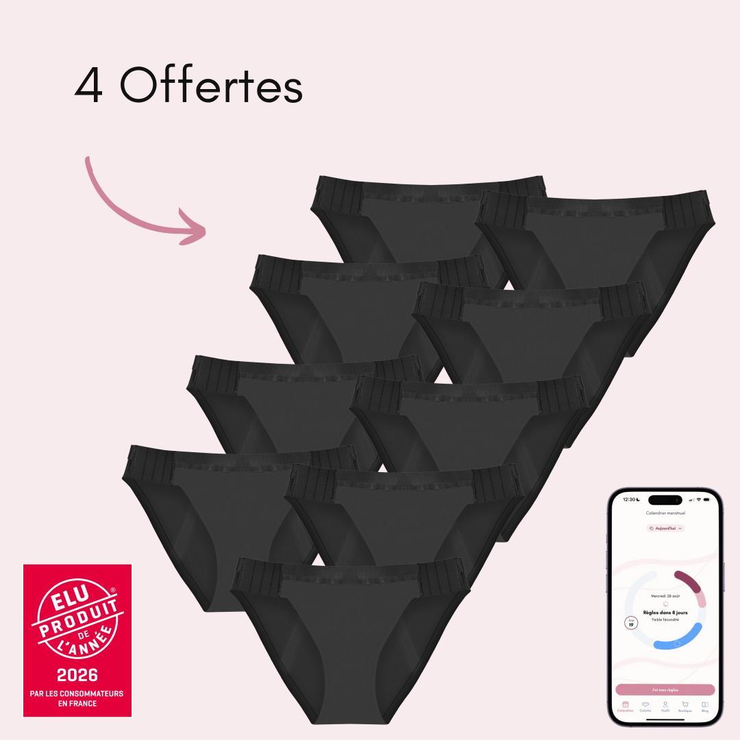 Culotte Menstruelle Arya Détachable (Nouveauté) Produit de l'année 2026 ✨, 5 pièces + 4 offertes