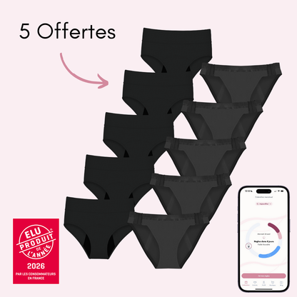 Pack Liberté : 5 Arya détachables + 5 Céleste respirantes Offertes