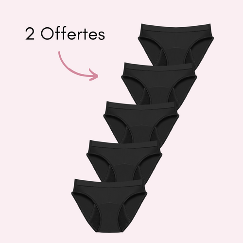 Noir 3 pièces + 2 OFFERTES