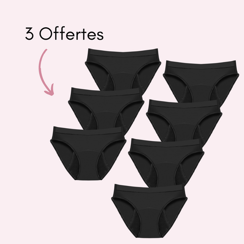 Noir 4 pièces + 3 OFFERTES