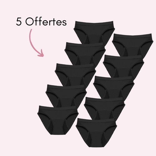 Noir 5 pièces + 5 OFFERTES