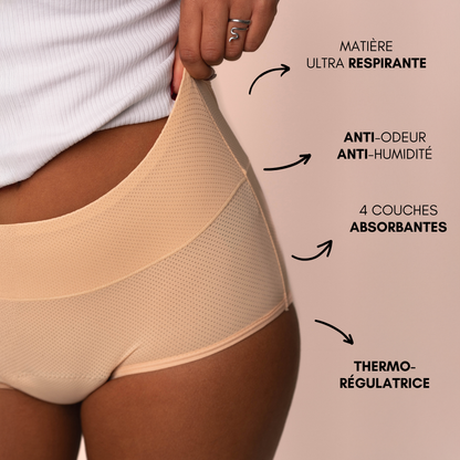 Culotte Menstruelle Respirante Ados Céleste