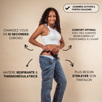 Culotte Menstruelle Ados Respirante Détachable Claire