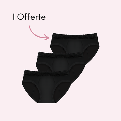 Culotte menstruelle Camille pack x3