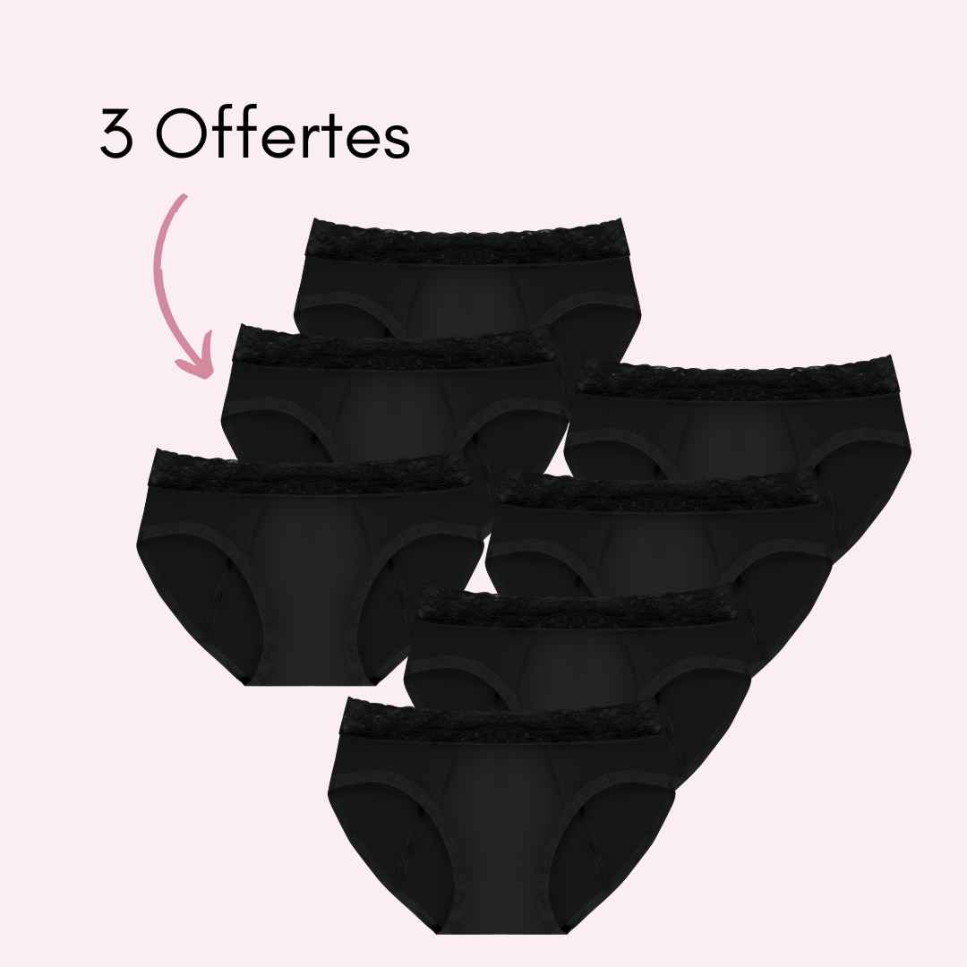 Culotte menstruelle Camille pack x7