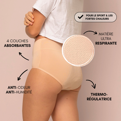 Culotte Menstruelle Respirante Céleste