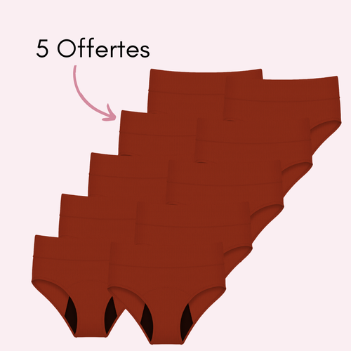 Marron 5 pièces + 5 OFFERTES