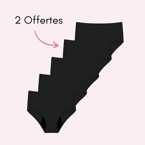 Noir 3 pièces + 2 OFFERTES