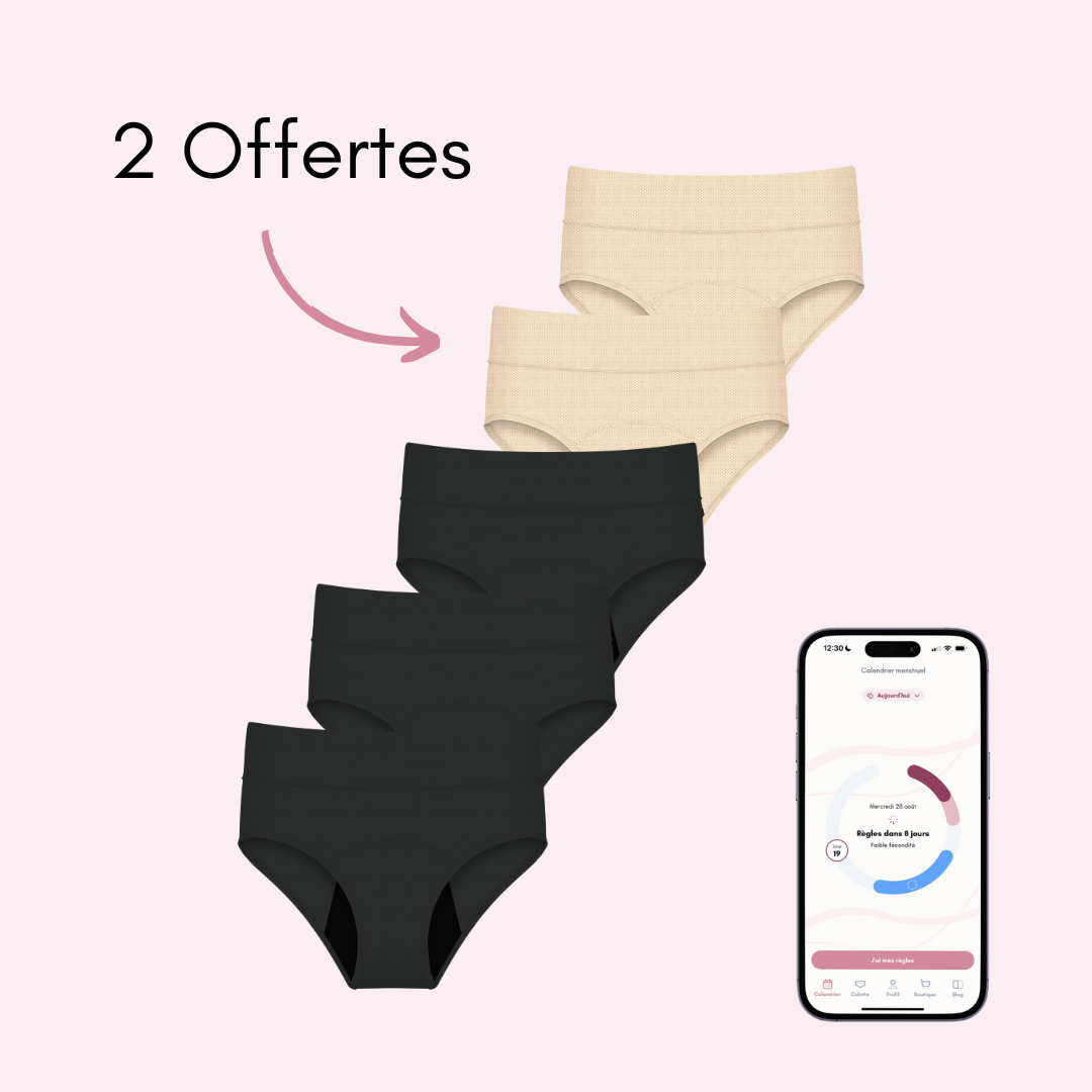 Pack Respire : 3 Céleste respirantes noires + 2 Céleste respirantes beiges (taille haute)