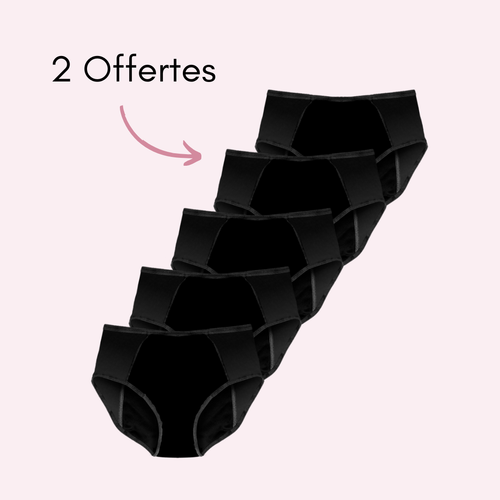 Noir 3 pièces + 2 OFFERTES