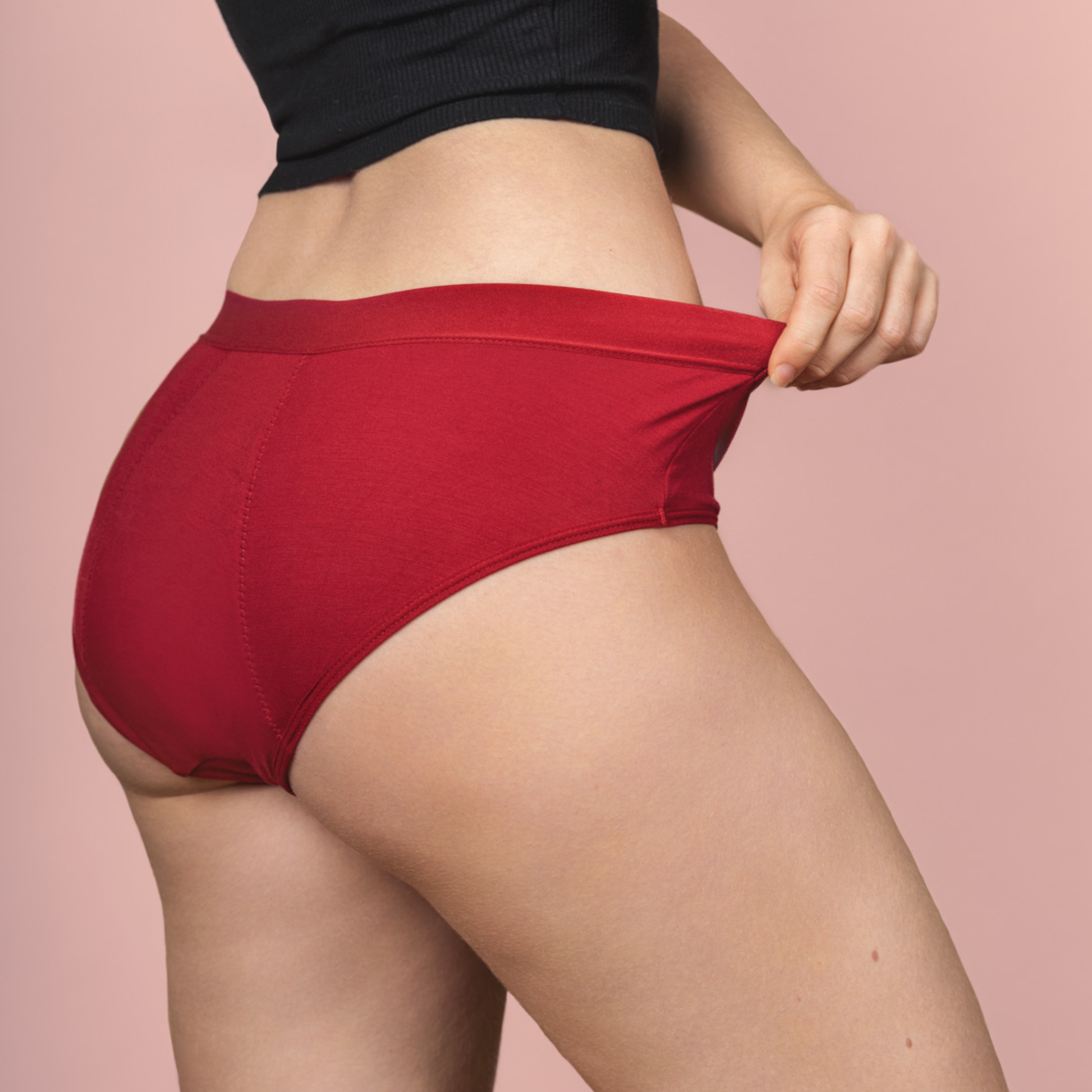 culotte menstruelle léa rouge de dos