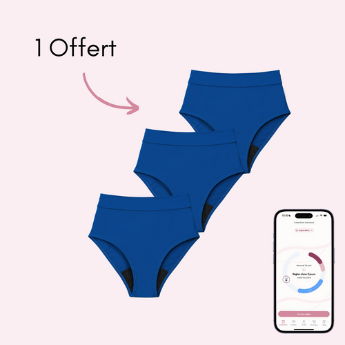 Bleu 2 pièces + 1 OFFERTE