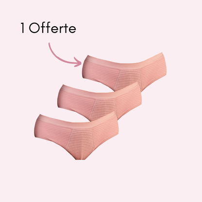 Culotte menstruelle Julie rose pack x3