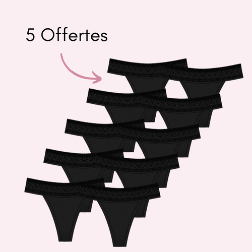 Noir 5 pièces + 5 OFFERTES