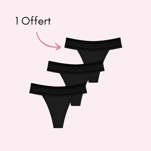 Noir 2 pièces + 1 OFFERTE