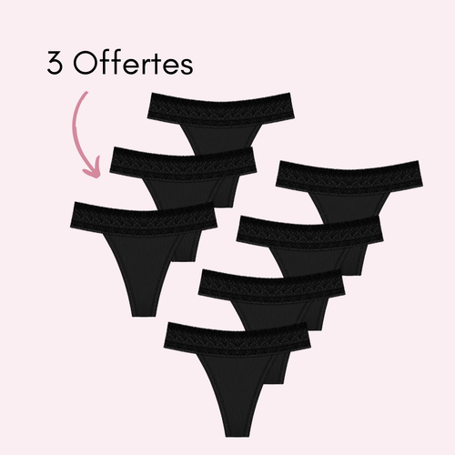 Noir 4 pièces + 3 OFFERTES