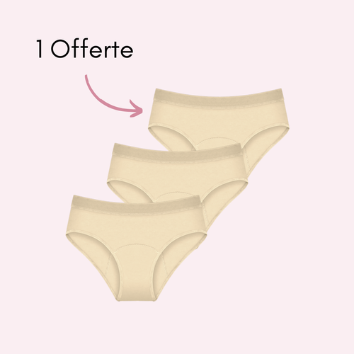 Beige 2 pièces + 1 OFFERTE