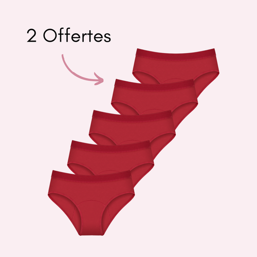 Rouge 3 pièces + 2 OFFERTES