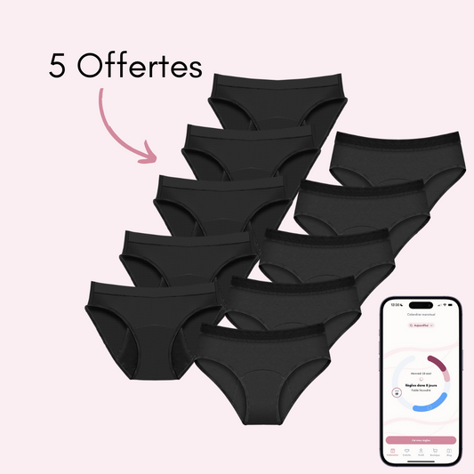 Pack Ados : 5 Léa + 5 Aurore respirantes Offertes