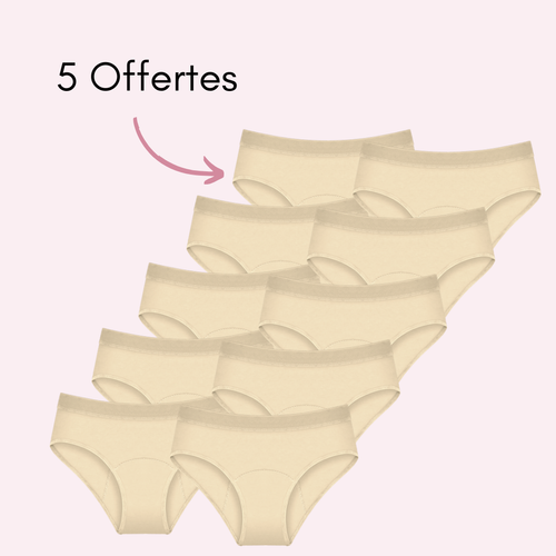 Beige 5 pièces + 5 OFFERTES