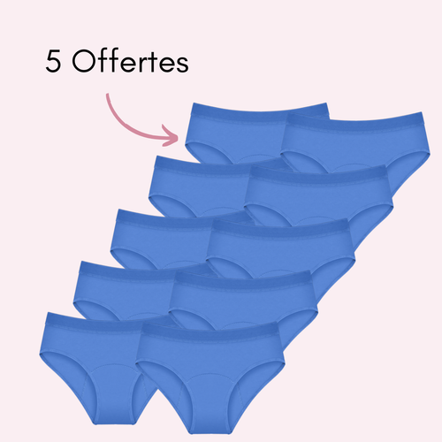 Bleu 5 pièces + 5 OFFERTES