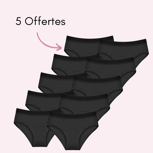 Noir 5 pièces + 5 OFFERTES